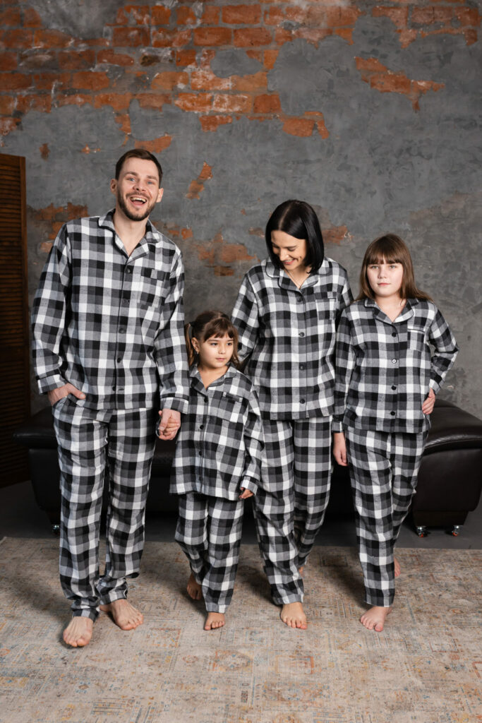 Парні піжами BO.Brand фланель в сірому кольорі зображення 2