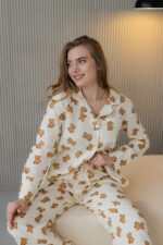 Жіноча піжама BO.Brand муслінова з ведмедиками - Зображення 8