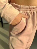 Дитяча велюрова піжама BO.Brand светр зі штанами, колір рожевий - Зображення 2