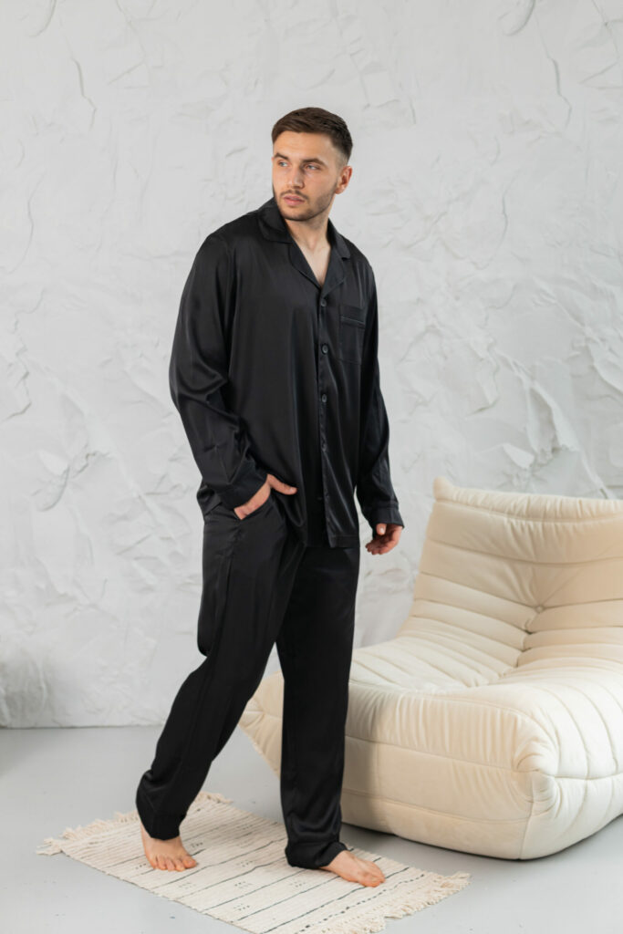 Піжама чоловіча BO.Brand чорний колір