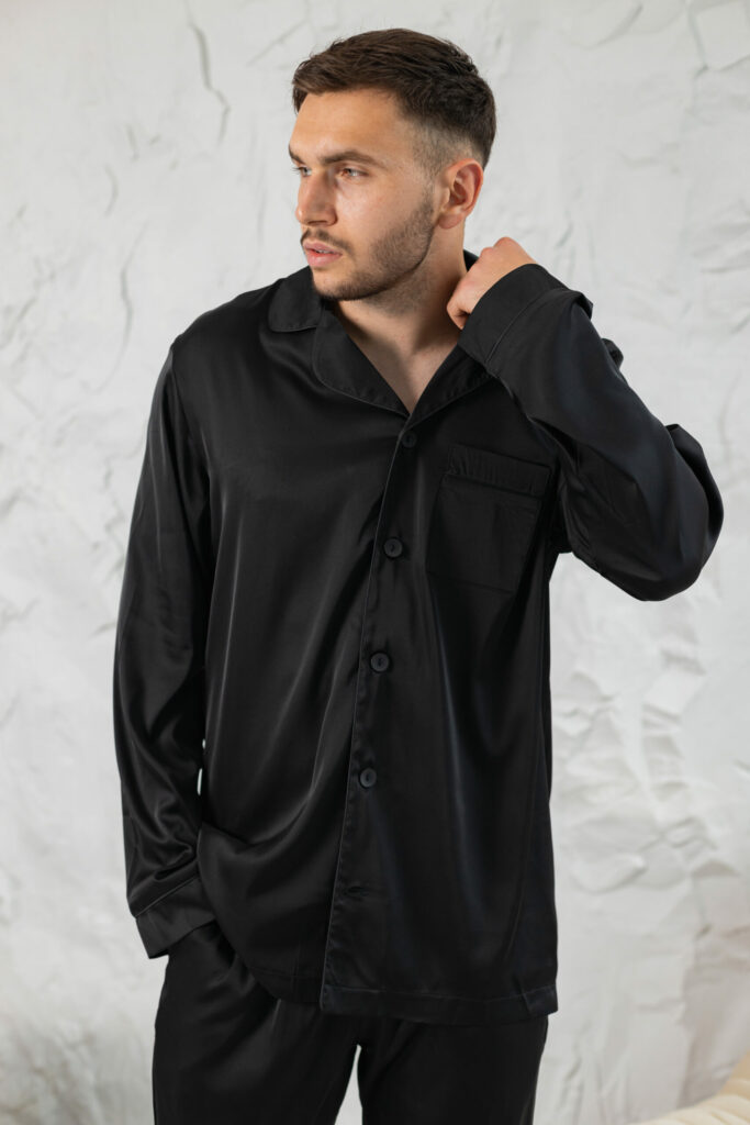 Піжама чоловіча BO.Brand чорний колір зображення 2