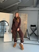 Жіночий спортивний костюм BO.Brand на флісі , колір графіт - Зображення 28