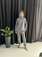 Жіночий спортивний костюм BO.Brand на флісі , колір графіт - Зображення 35