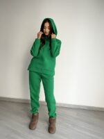 Жіночий спортивний костюм BO.Brand на флісі зелений - Зображення 7