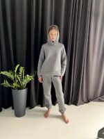 Жіночий спортивний костюм BO.Brand на флісі , колір графіт - Зображення 3