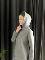 Жіночий спортивний костюм BO.Brand на флісі , колір графіт - Зображення 4