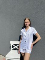 Піжама жіноча BO.Brand двійка, білий - Зображення 4