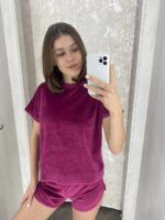 Піжама жіноча тепла велюрова із шортами BO.Brand - Зображення 5