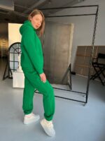 Жіночий спортивний костюм BO.Brand на флісі , колір графіт - Зображення 18