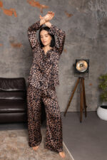 Жіноча піжама BoBrand леопардовий візерунок