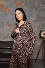 Жіноча піжама BoBrand леопардовий візерунок