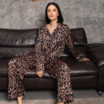 Жіноча піжама BoBrand леопардовий візерунок