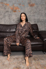 Жіноча піжама BoBrand леопардовий візерунок