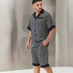 Чоловічий літній костюм сорочка і шорти із сатину BO.Brand