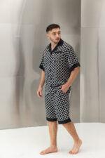 Чоловічий літній костюм сорочка і шорти із сатину BO.Brand