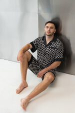 Чоловічий літній костюм сорочка і шорти із сатину BO.Brand