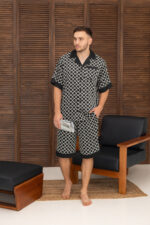 Чоловічий літній костюм сорочка і шорти із сатину BO.Brand