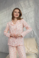 Жіноча піжама натуральний муслін сорочка і штани BO.Brand