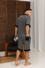 Чоловічий літній костюм сорочка і шорти із сатину BO.Brand