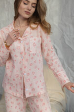 Жіноча піжама натуральний муслін сорочка і штани BO.Brand