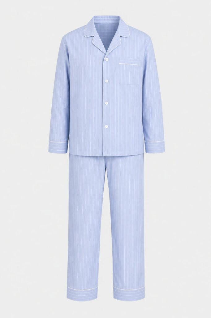 Чоловіча котонова піжама BO.Brand блакитного кольору
