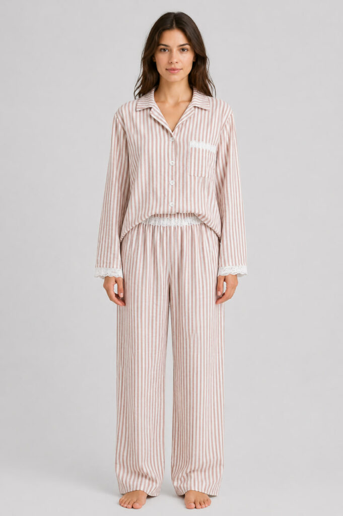 Жіночий костюм для відпочинку BO.Brand з мереживом (бежевий колір)