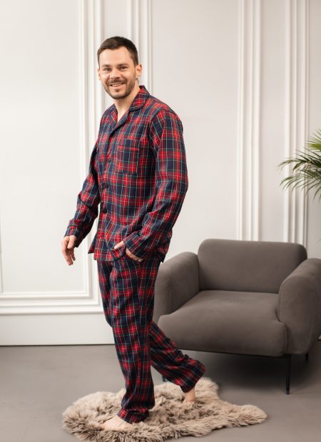 Чоловіча піжама BO.Brand в клітинку зелену