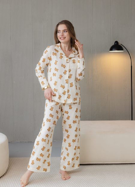 Жіноча піжама з ведмедиками BO.Brand